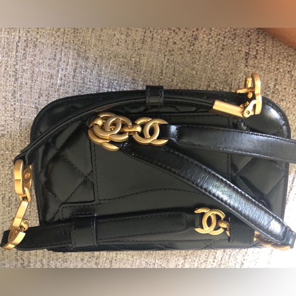 Chanel Black Quilted Waistband Bag with Gold Accents - Picture 12 of 16